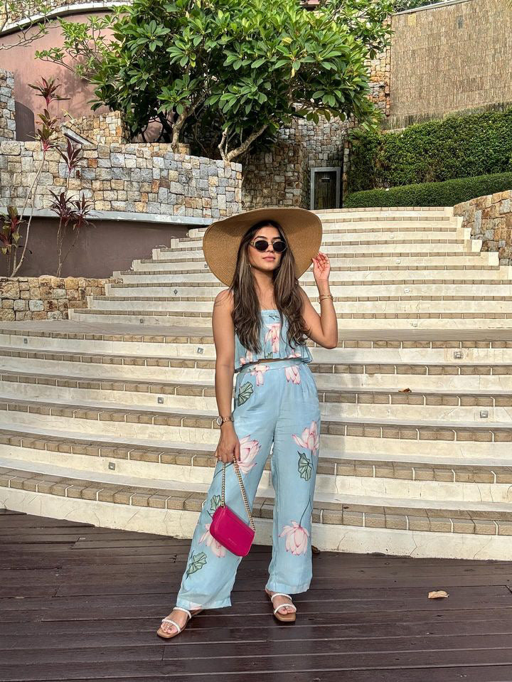 Kavya Yadav in Lotus Pants Co-ord