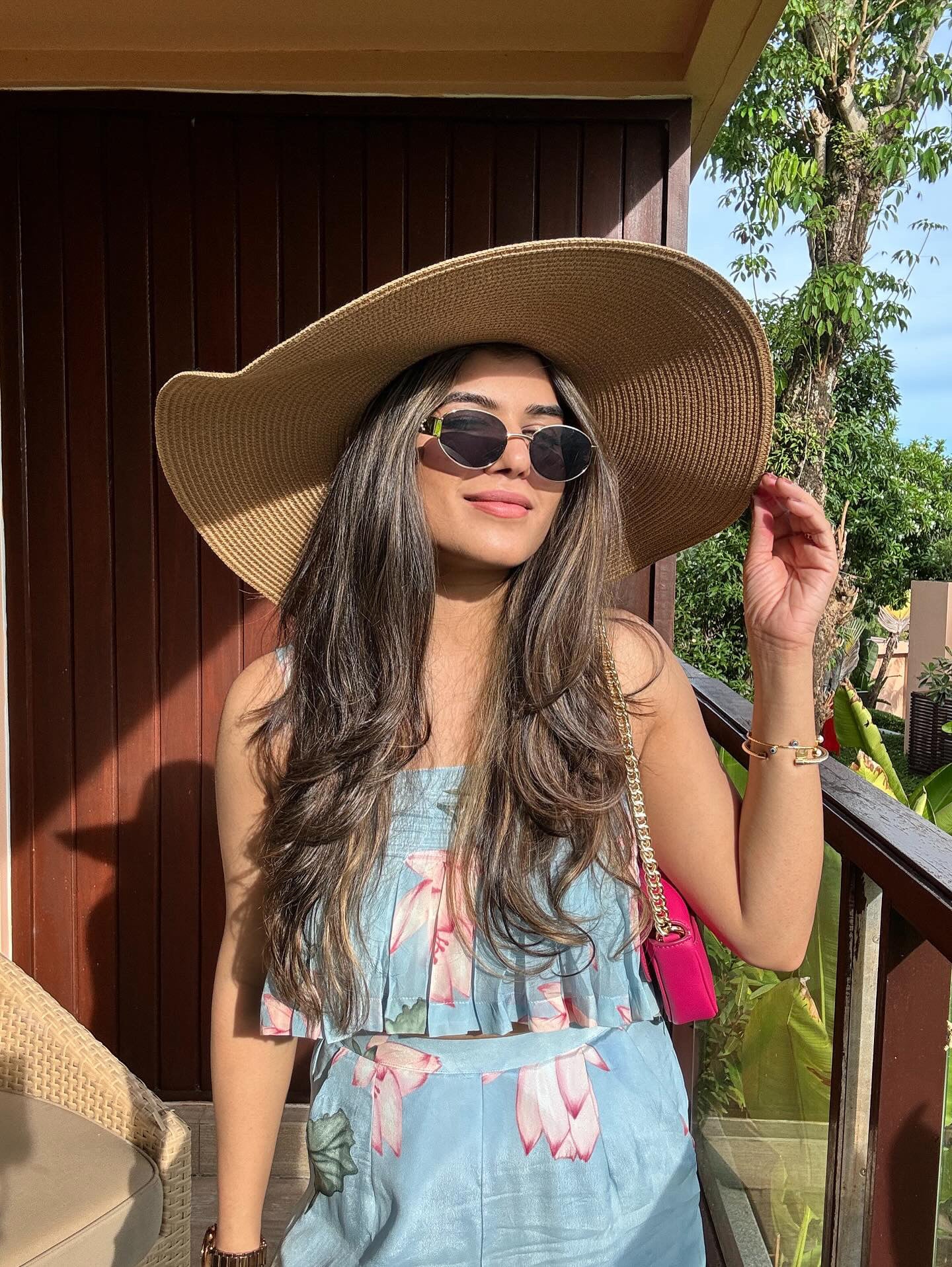 Kavya Yadav in Lotus Pants Co-ord