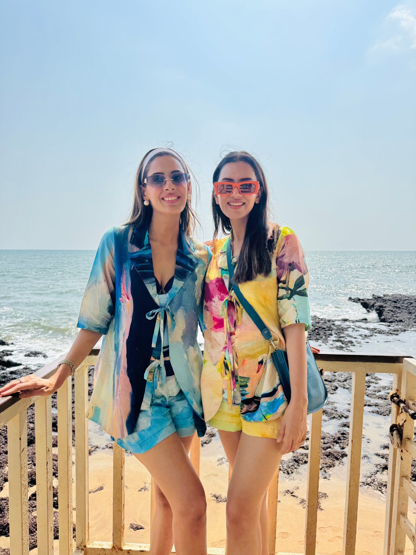 Shruti Juneja in Celesté Tie-up Shorts and Shirt