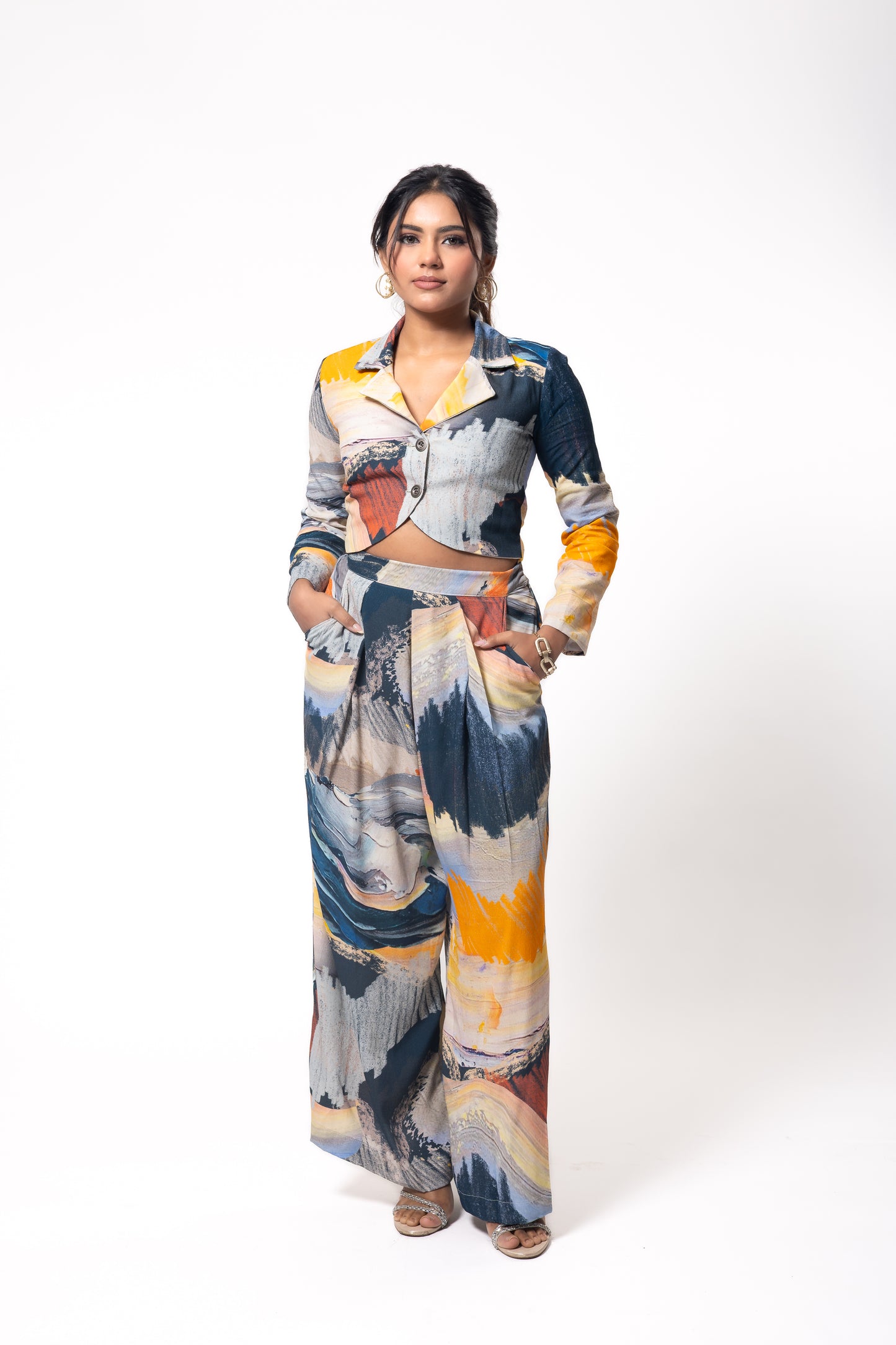 Dusken Cropped Blazer and Pants