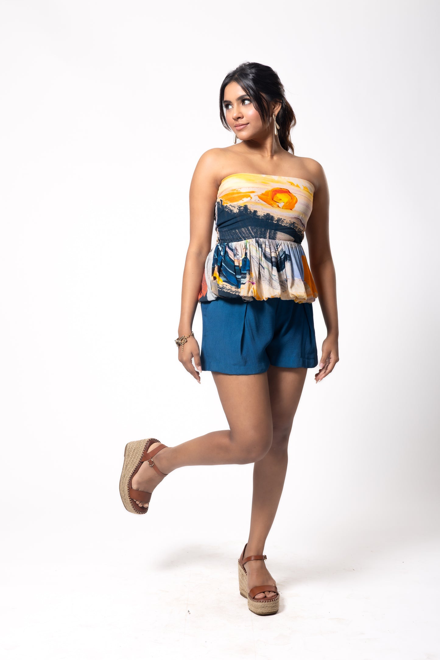 Dusken Bubble Top and Shorts