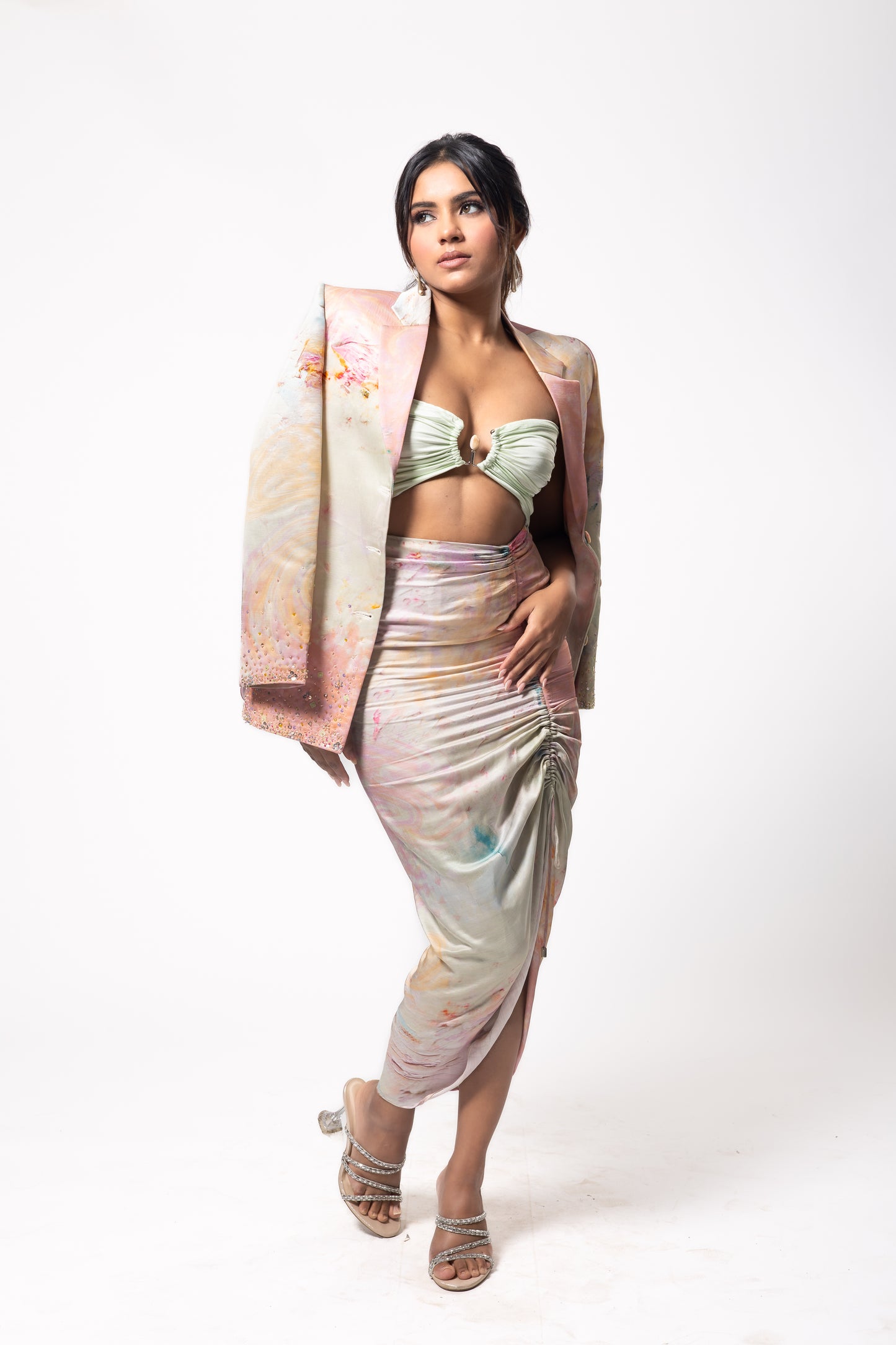 Aurora Blazer and Skirt Set