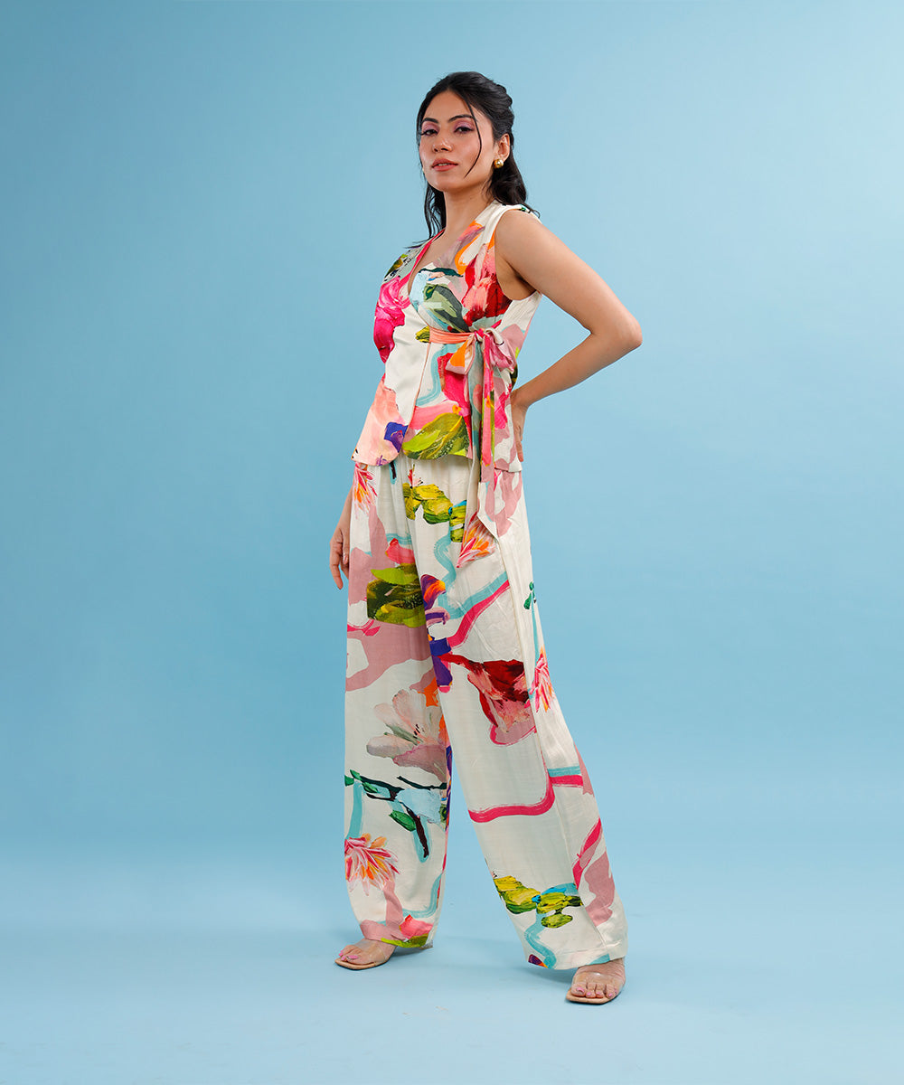 Sejal Agarwal in Nymphéa Waistcoat and Joggers