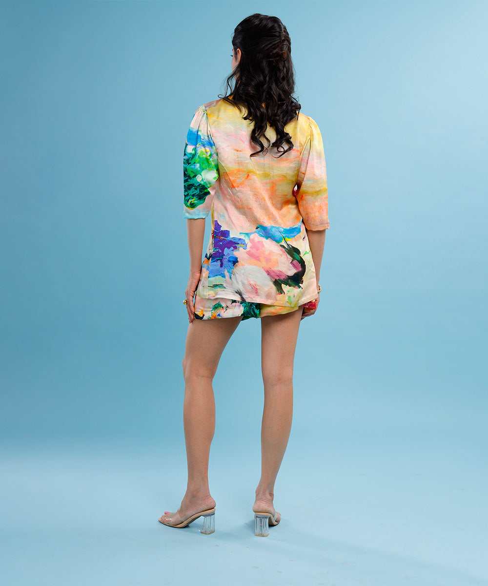 Kreesha Thakkar in Cyphéa Tie-up Shorts and Shirt