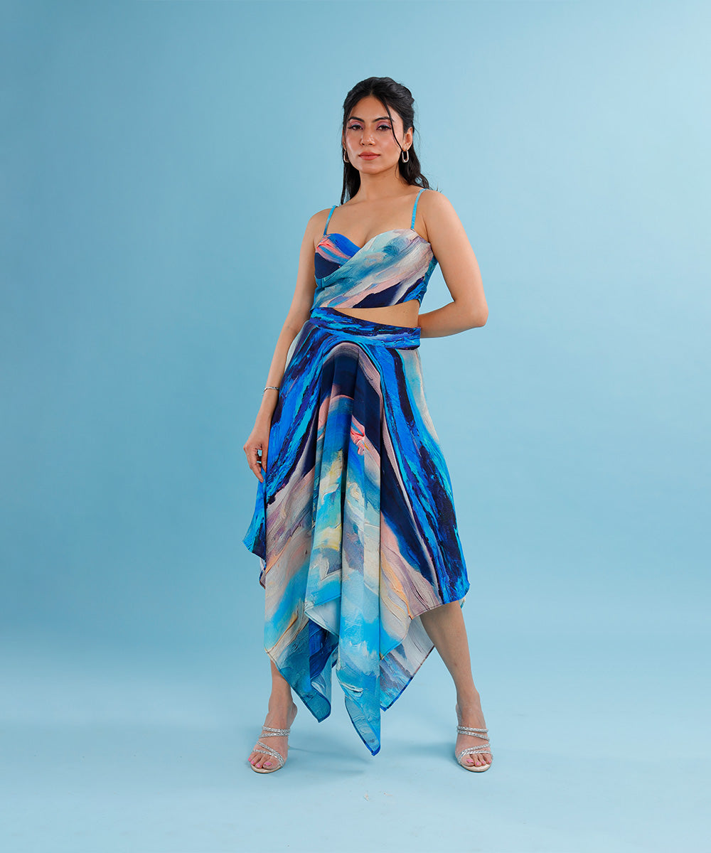 Celeste Bustier and Handkerchief Skirt