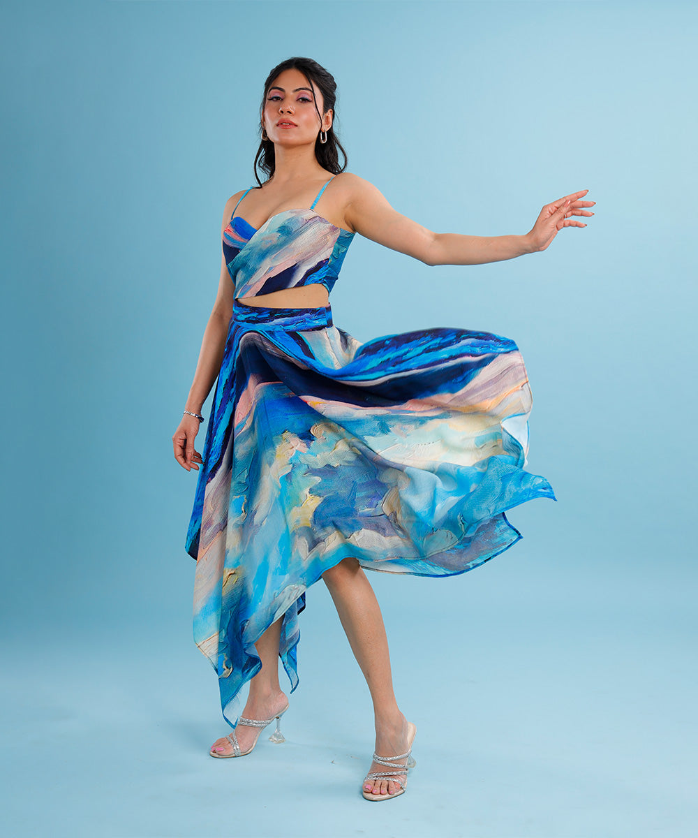 Celeste Bustier and Handkerchief Skirt