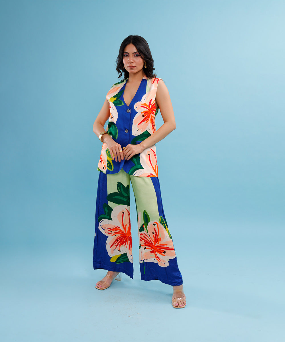 Éclora Sleeveless Blazer and Pants