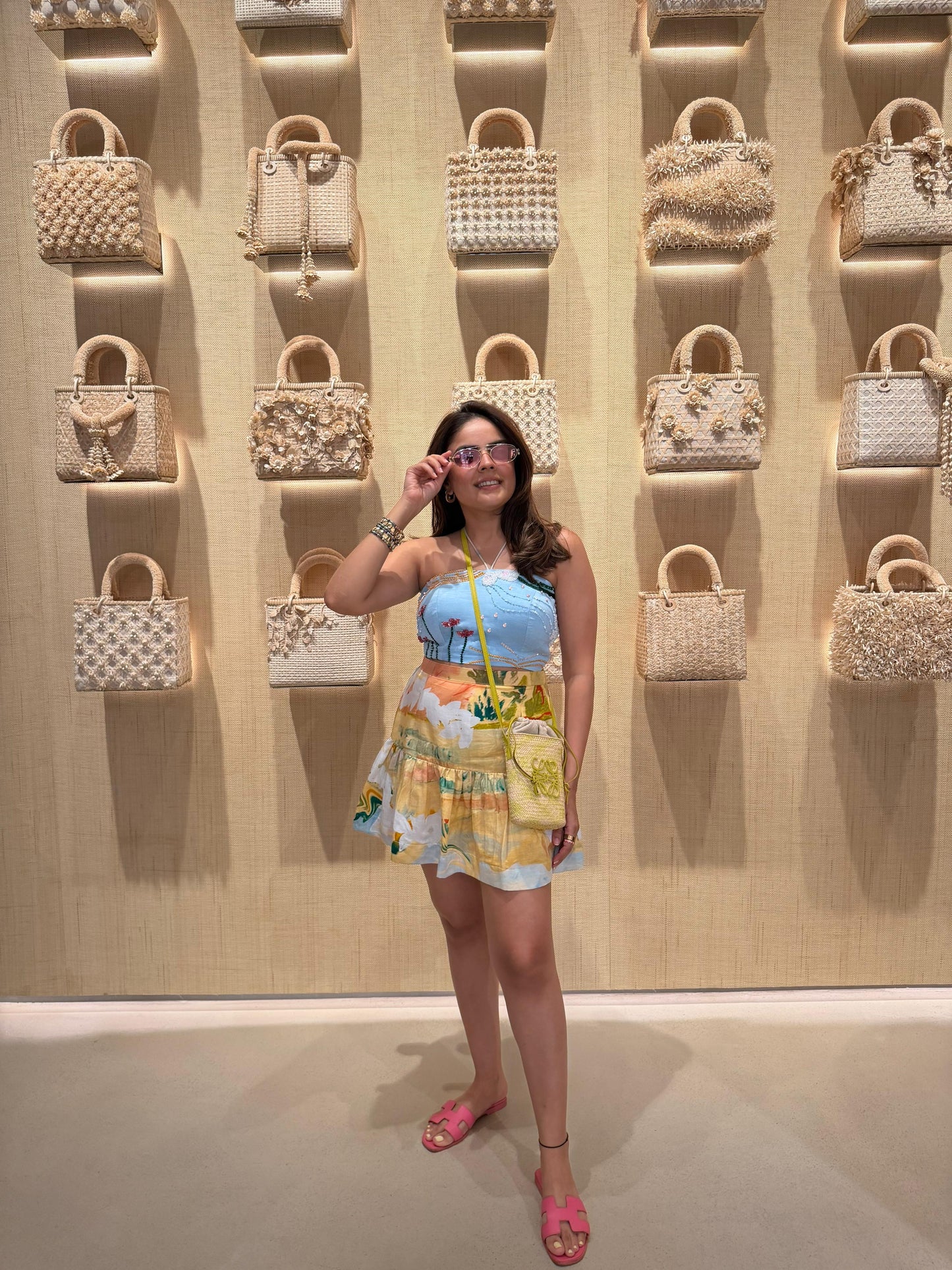 Simran Luthria in Solace Crop Top and Skirt