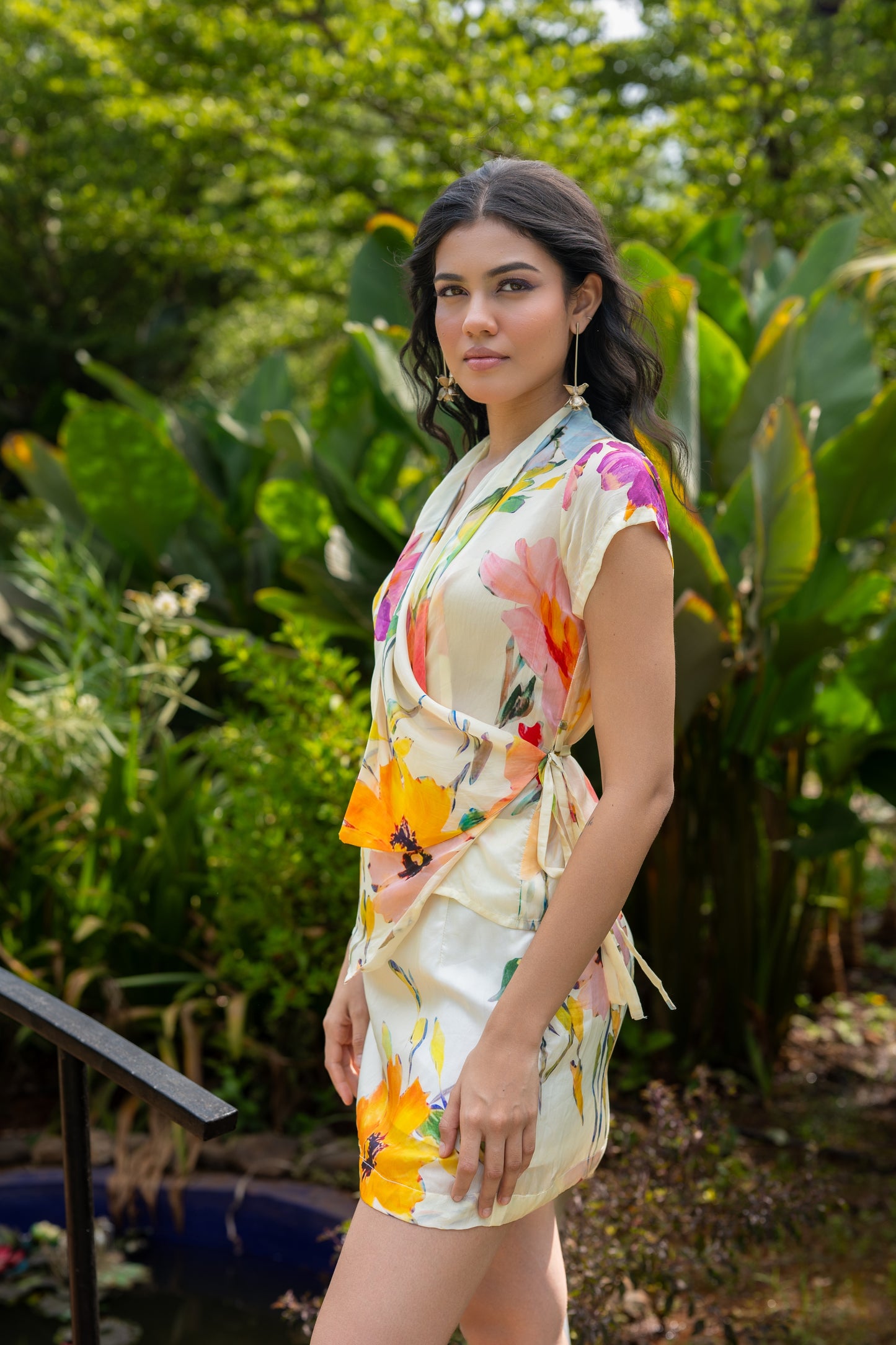 Fleur Wrap Top and Skirt