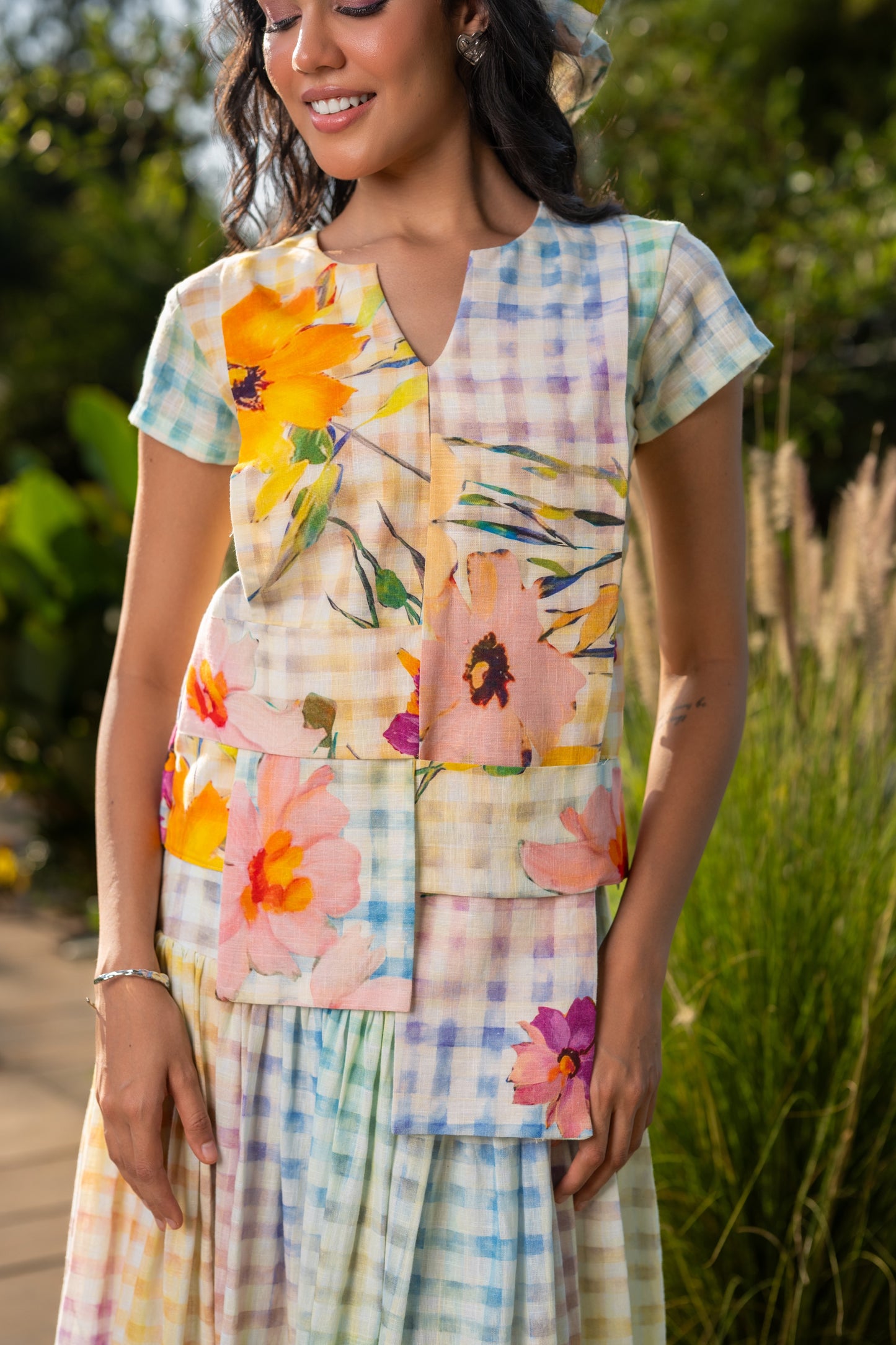 Picnic Puzzle Top and Bubble Skirt