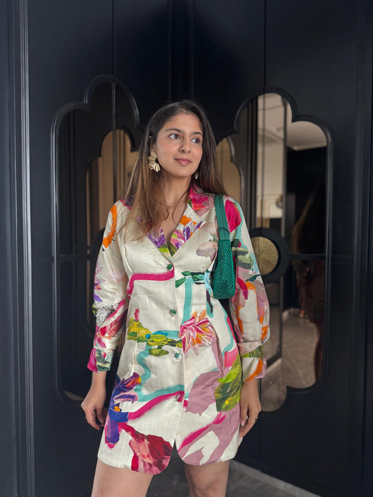 Kripaa Thakkar Patel in Nymphéa Blazer Dress