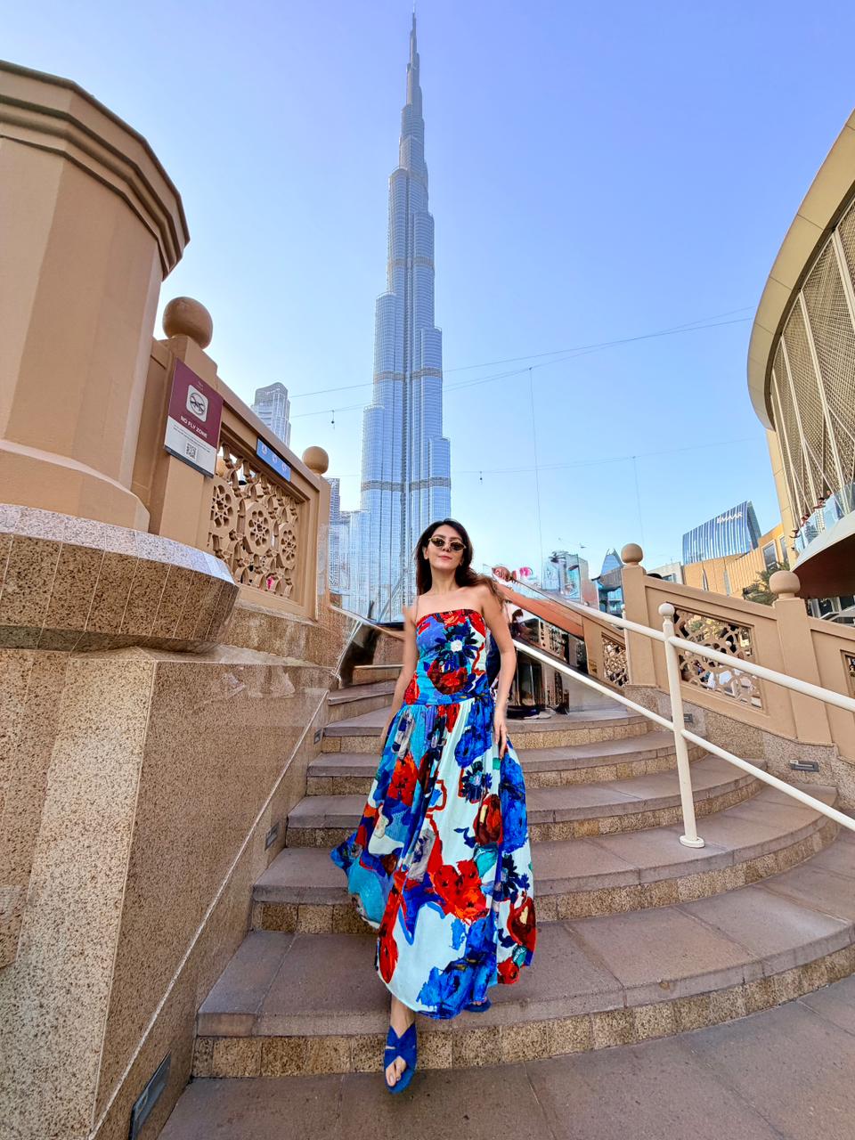 Meghna Sahijwani Bhattacharya in Parade Blanc Drop Waist Maxi Dress