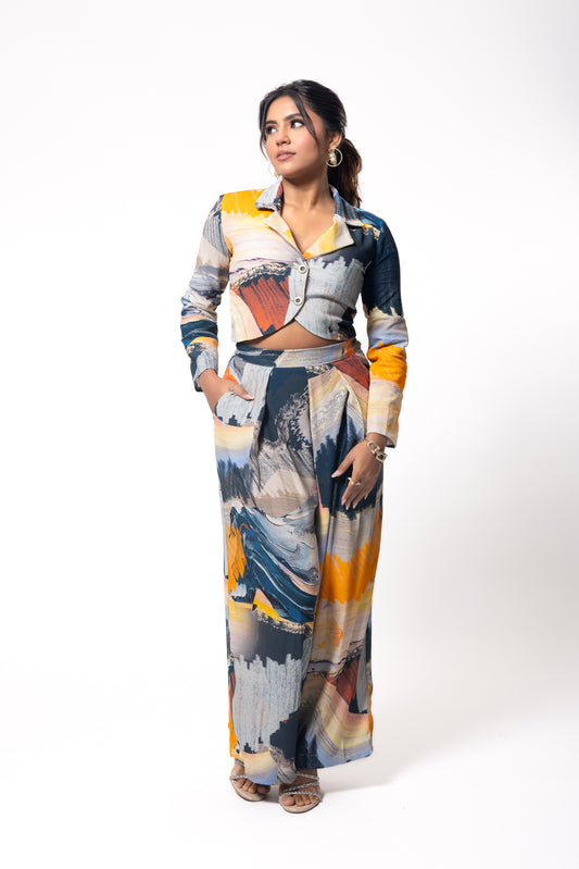 Dusken Cropped Blazer and Pants