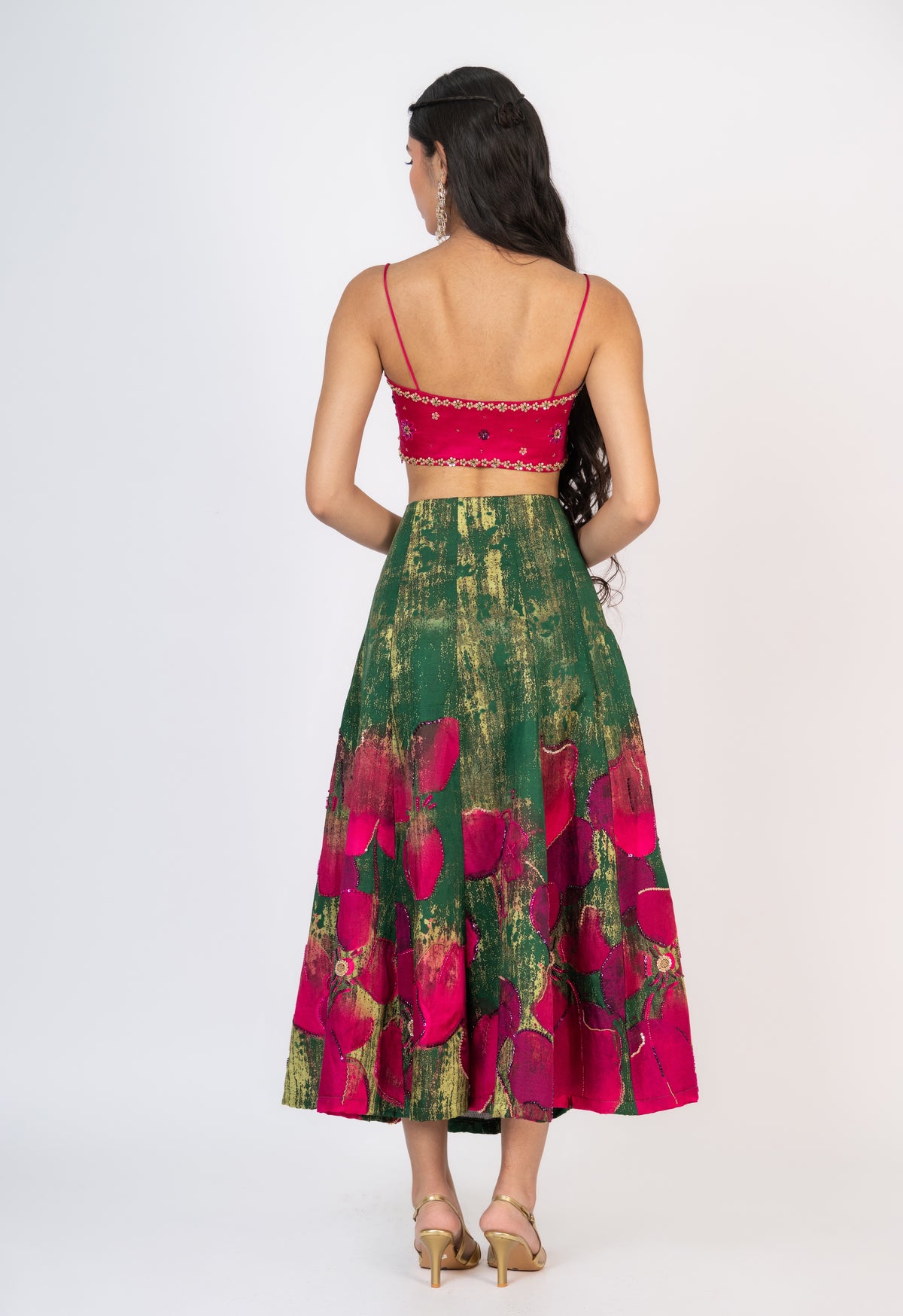 Gulaaboo V Cut Lehenga Set