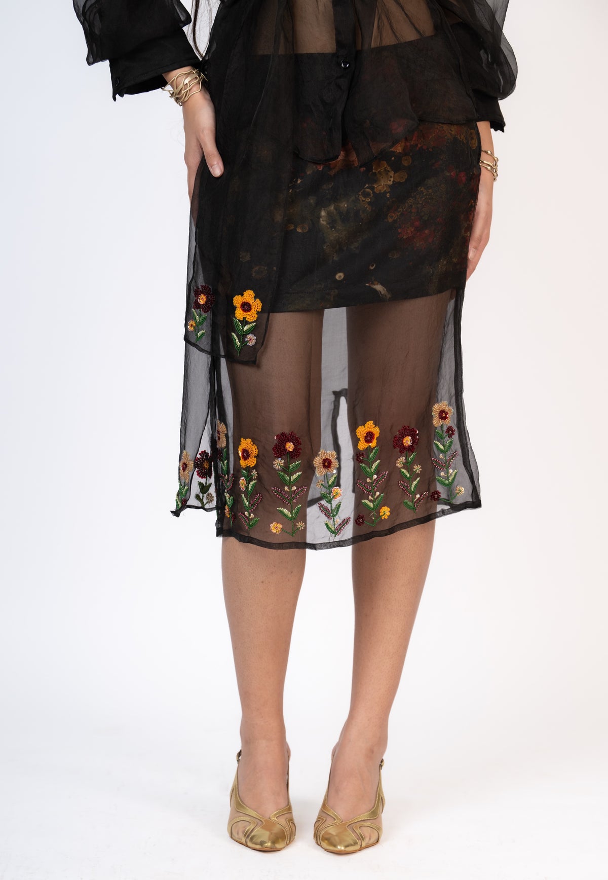 Pataka Organza Set With Dupatta