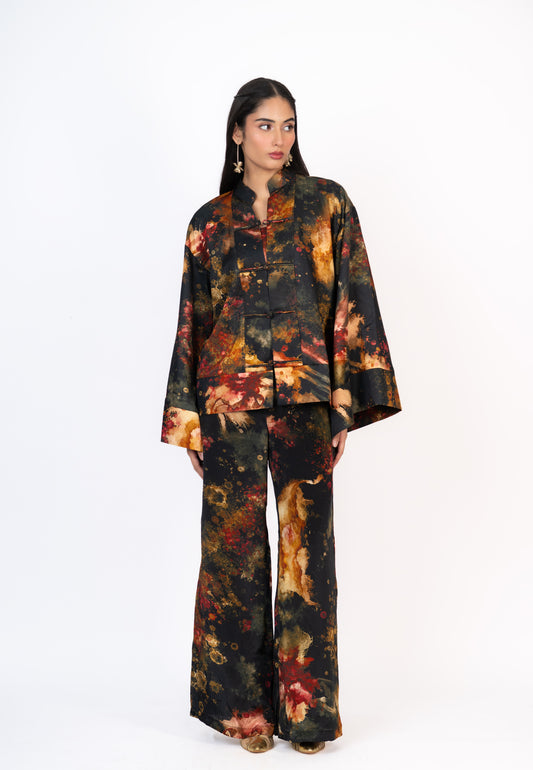 Pataka Mandarin Collar Set