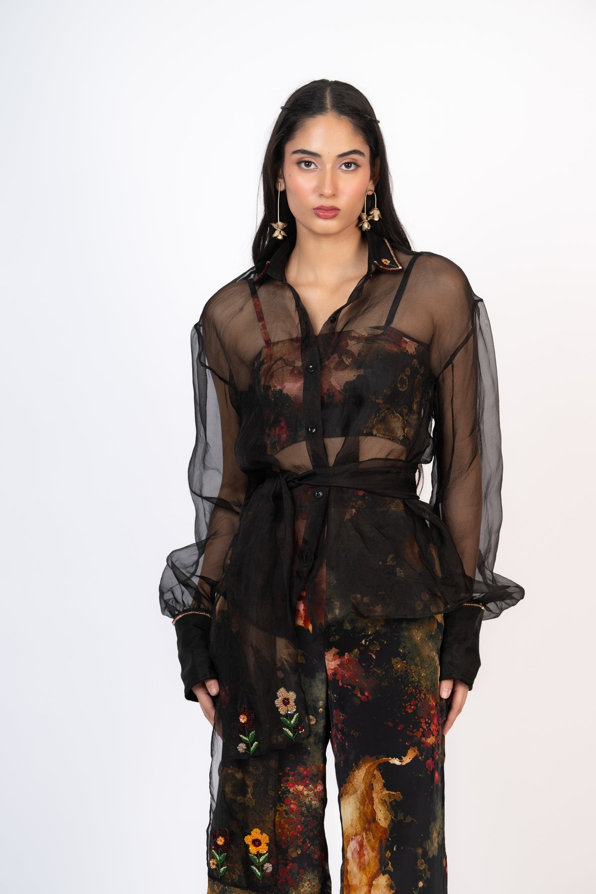 Pataka Organza Shirt Set With Dupatta