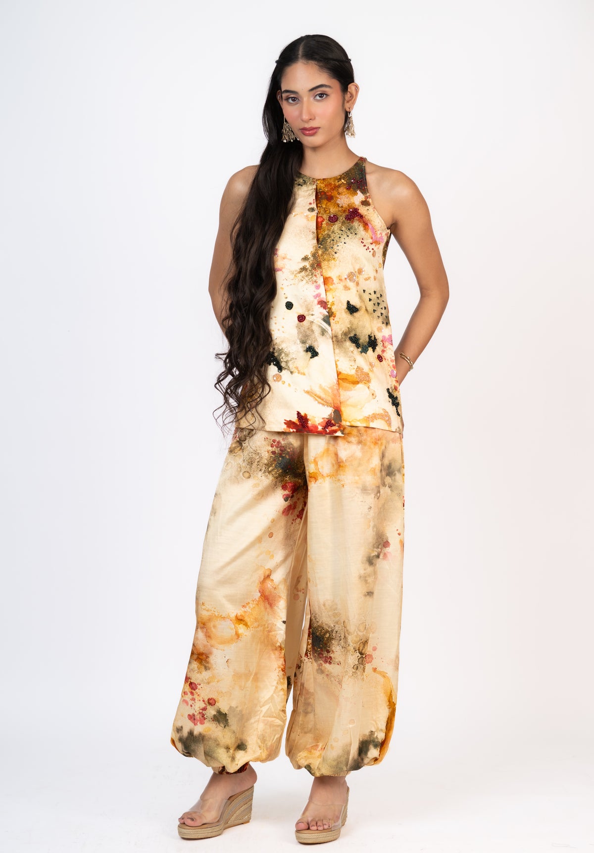 Noor Asymmetrical Top Set