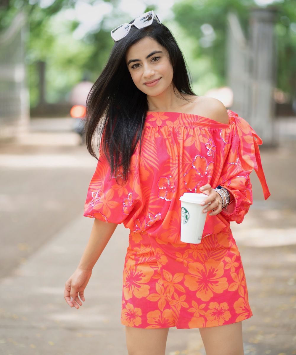 Floral Pop Embroidered Top