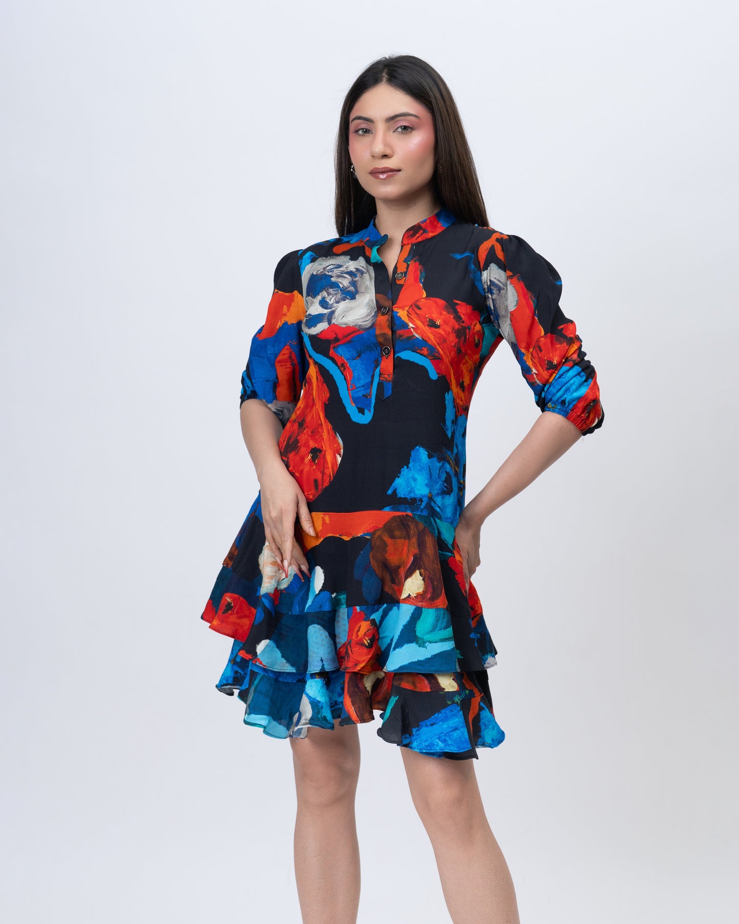 Parade Noir Mini Frill Dress