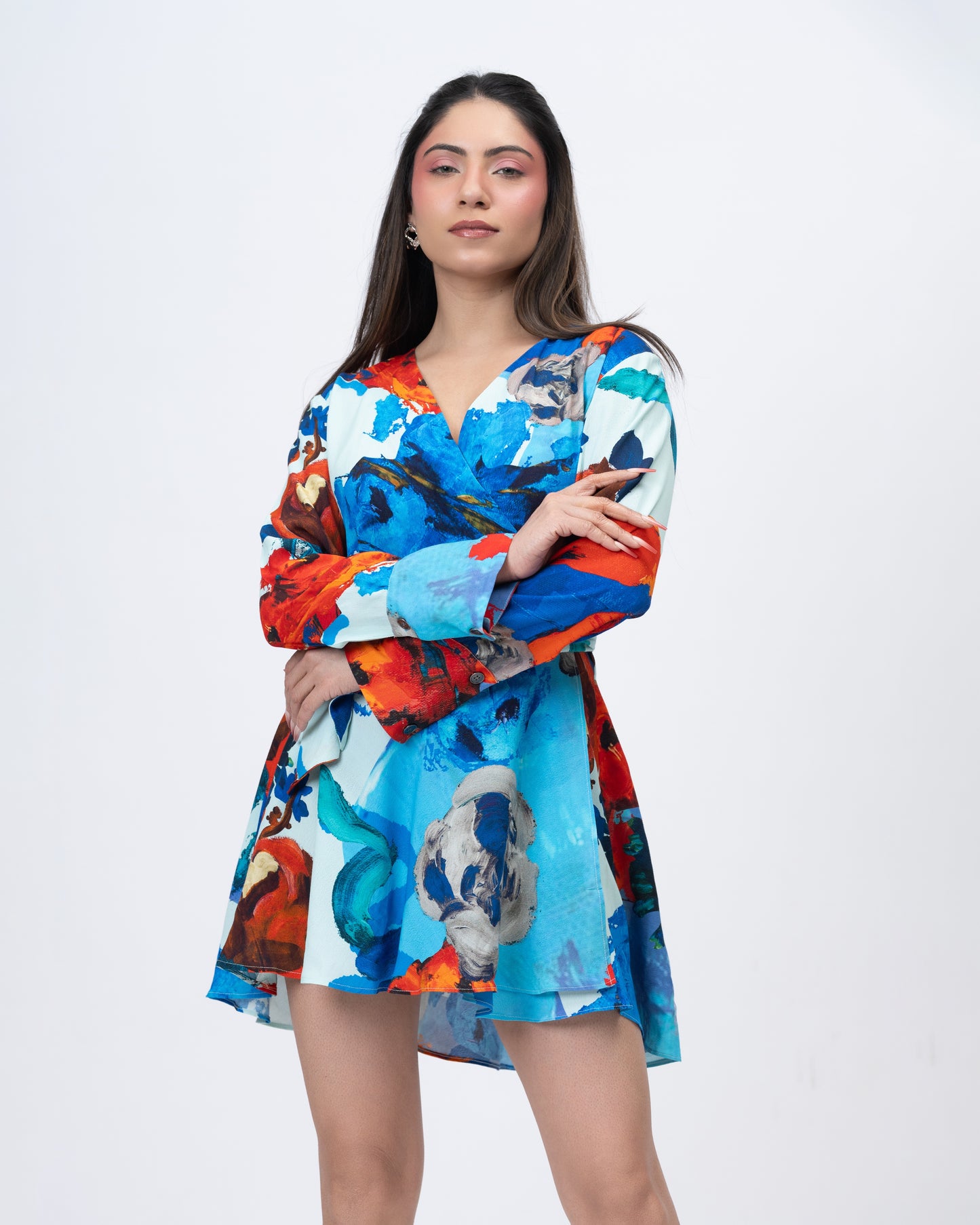 Parade Blanc Wrap-around Dress