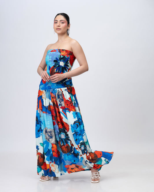 Parade Blanc Drop Waist Maxi Dress