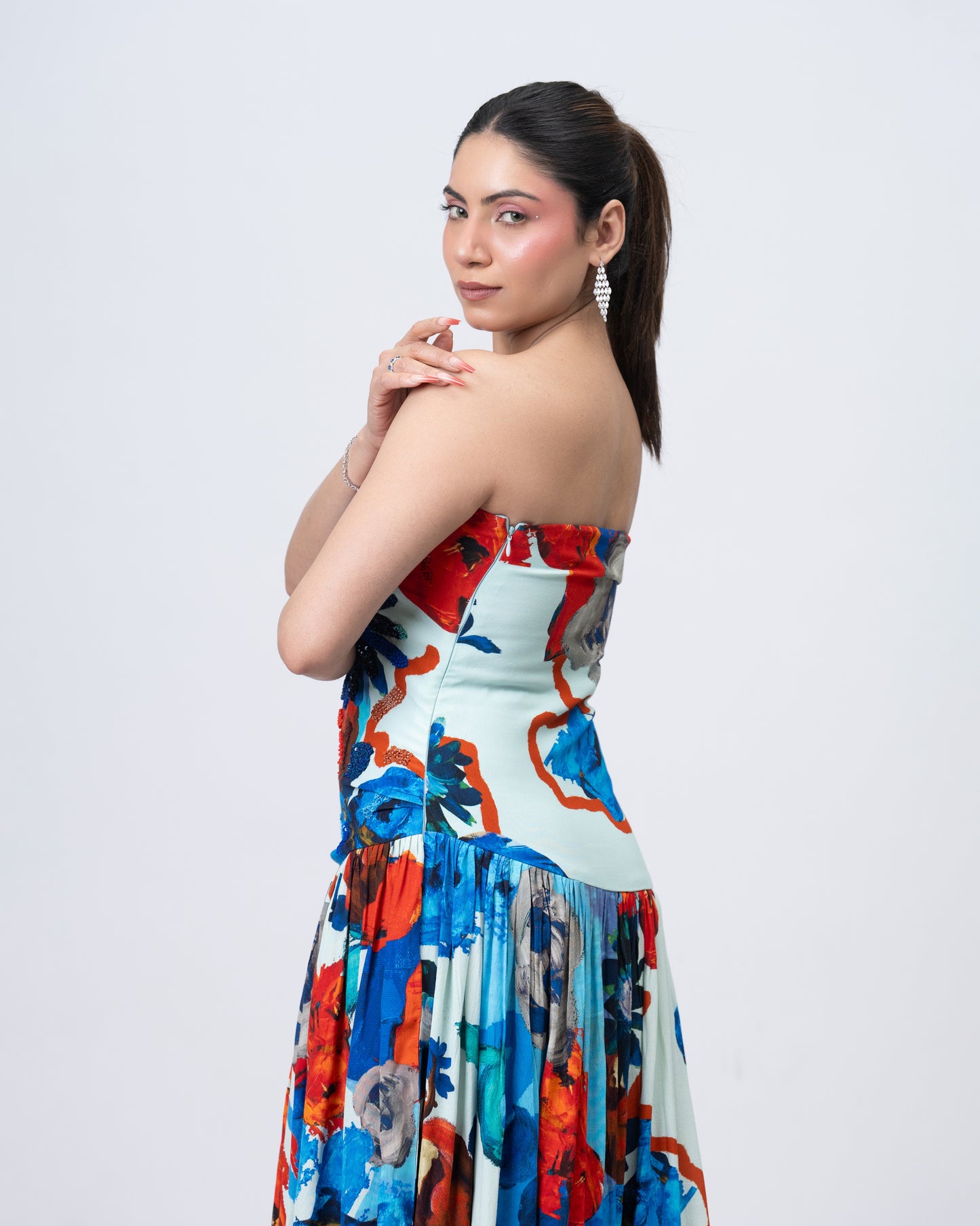 Parade Blanc Drop Waist Maxi Dress